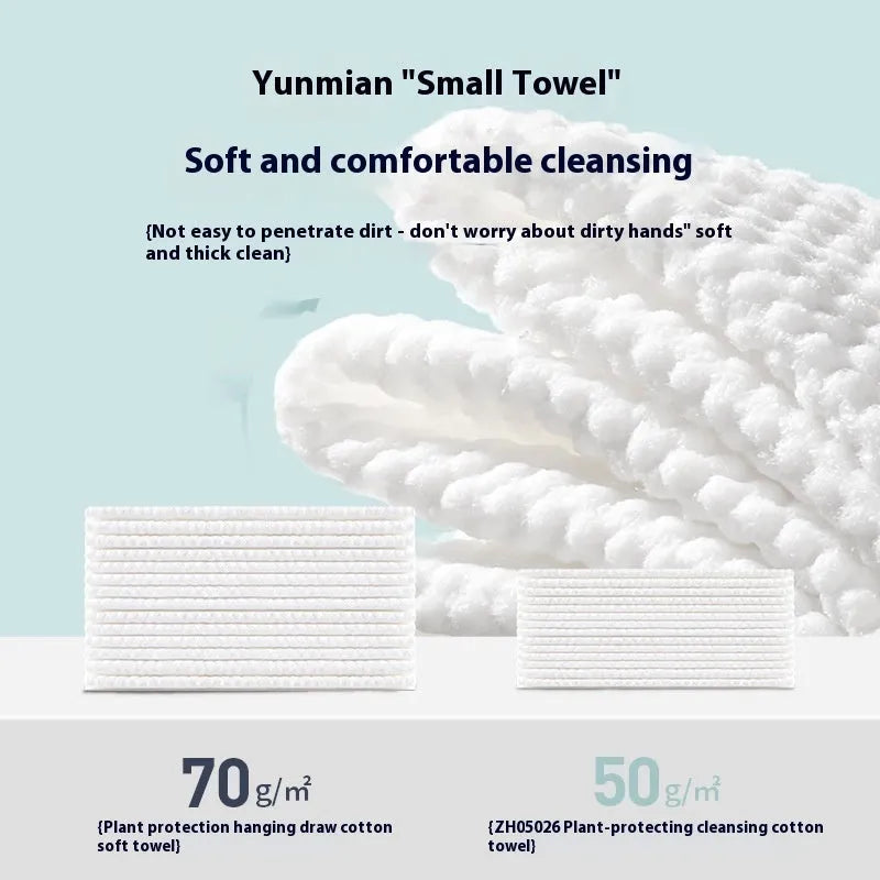 Soft disposable face cloth towel roll with removable hanging design, thickening layer, made from 70% viscose fibre and 30% polyester material, 100-sheet pack, winter and spring soft cotton sanitary napkin colour classification