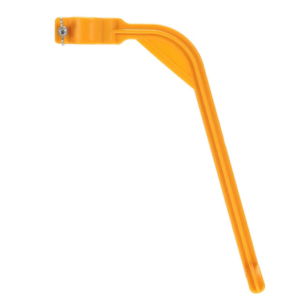 Yellow plastic golf swing trainer for improving swing accuracy and distance