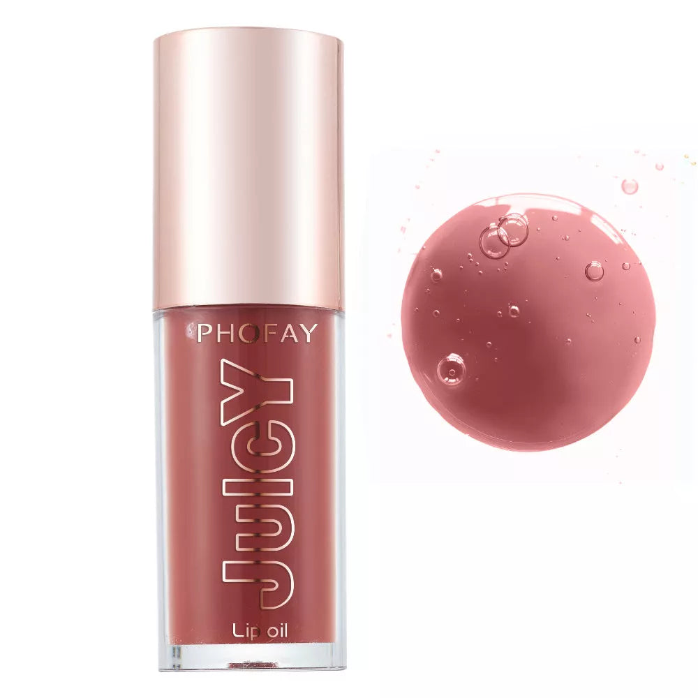 PHOFAY Juicy Lip Oil with doe-foot applicator for ultra-moisturizing lip care