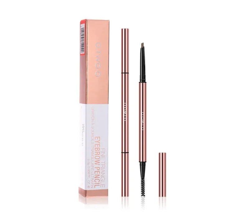 Eyebrow make-up pencil with 0.7cm slim tip in six shades for natural brow definition