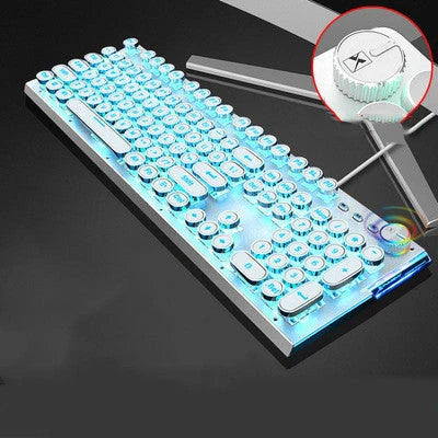 104-key mechanical gaming keyboard with LED backlight and anti-ghosting technology