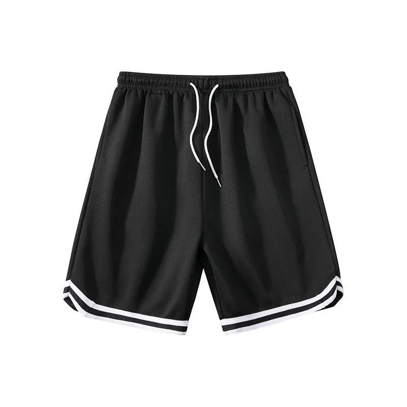 Men's elastic polyester shorts in various colours for summer sports and leisure activities