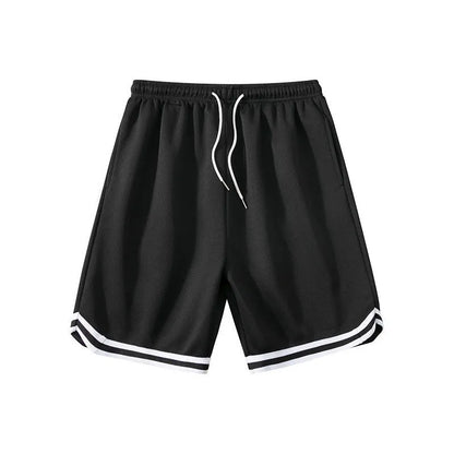 Men's elastic polyester shorts in various colours for summer sports and leisure activities