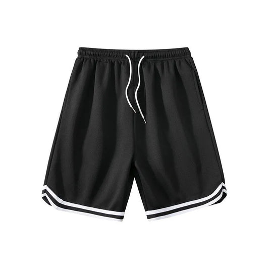 Men's elastic polyester shorts in various colours for summer sports and leisure activities