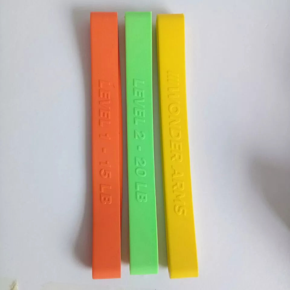 White Arms & Upper Body Workout tool with ABS and silicone construction