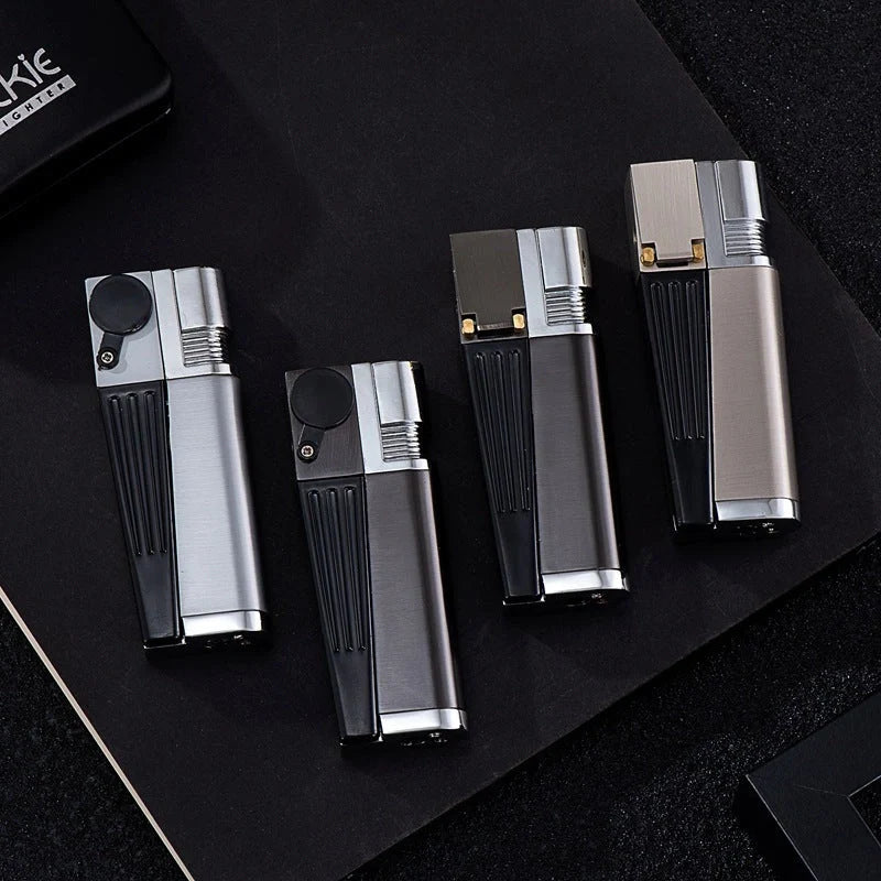 Foldable metal pipe lighter with stash compartment, eco-friendly and durable design