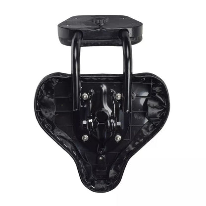 Black mountain bike saddle with front cushion support for enhanced comfort