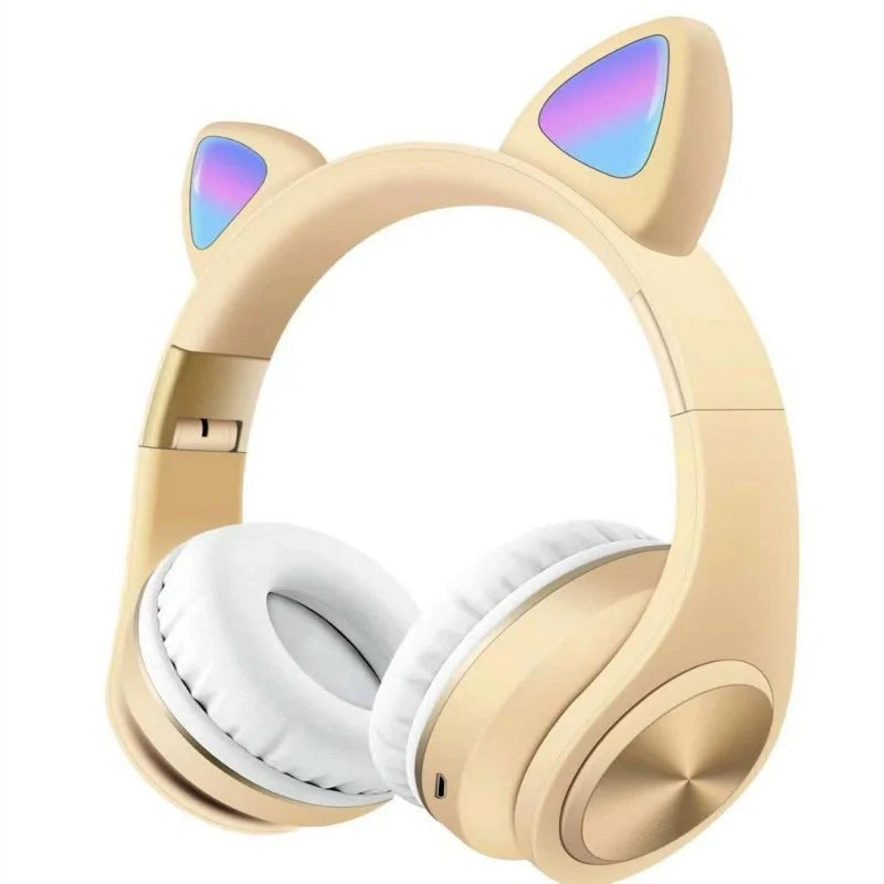 Wireless Cat Ear Bluetooth Headset in various colors with 10-meter range