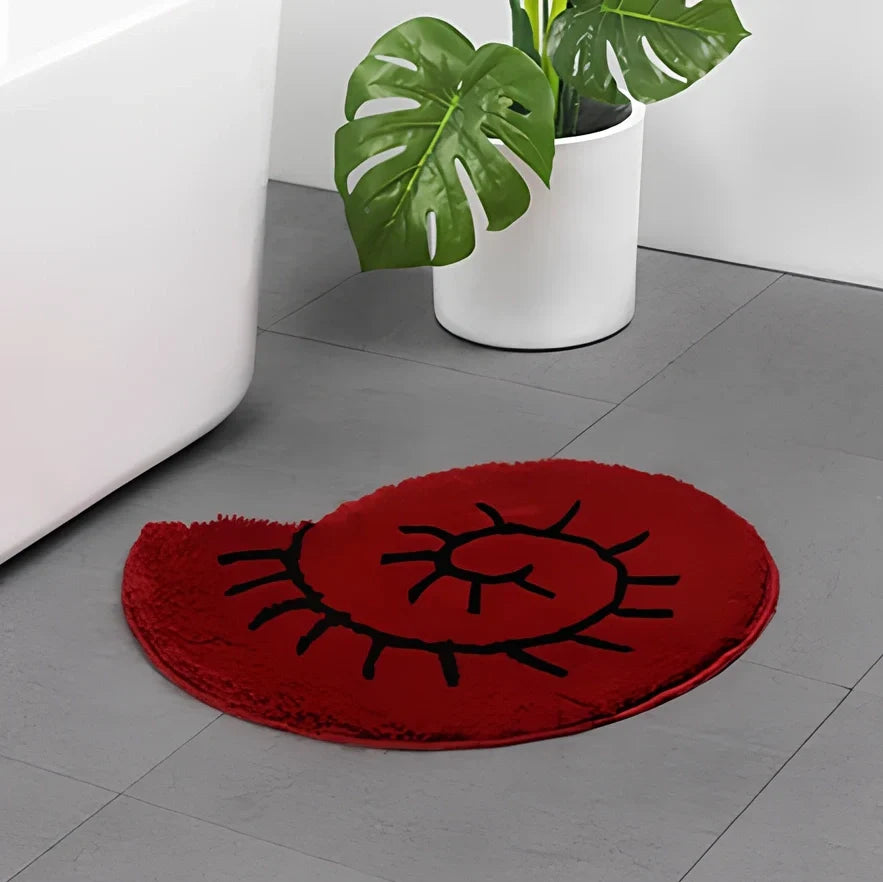 60x60cm cartoon bathroom mat with plant patterns and character designs