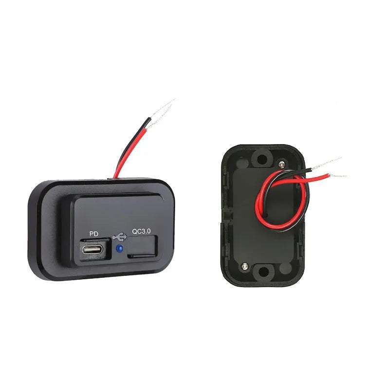 QC3.0 Modified Car Charger TYPE-C Car Charger: 36W Fast Charging with PD3.0 and QC3.0 Protocols for Rapid Device Power-Up in Vehicles