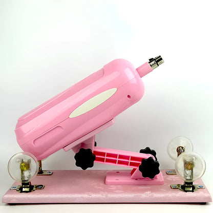 Bobb women's automatic telescopic thrusting sex tool in purple colour showing PVC construction