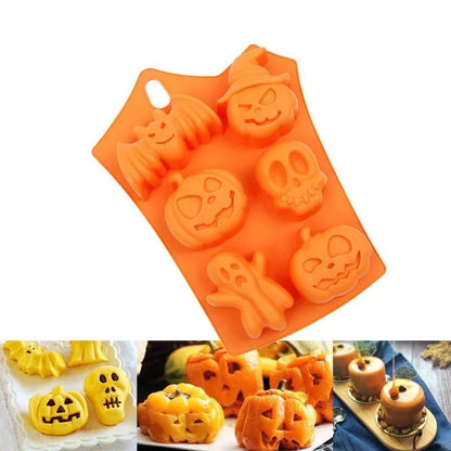 Halloween Pumpkin Silicone Cake Mold for baking detailed desserts