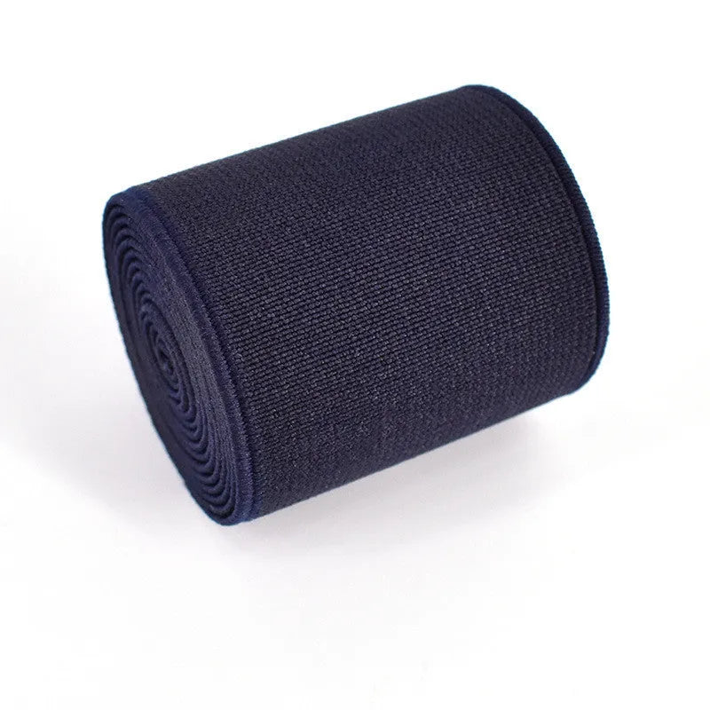 5cm wide fashion colour elastic band in ten colours including black, brown and royal blue