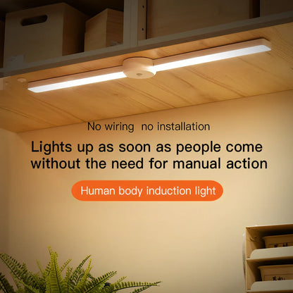 Foldable automatic sensor cabinet light with magnetic mount and adjustable brightness settings