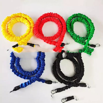 Latex Tension Belt Set for indoor fitness with adjustable resistance levels