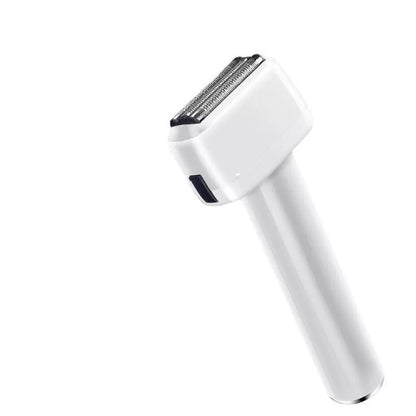 Men's electric reciprocating shaver in fresh blue, Van Gogh green, or light feather white