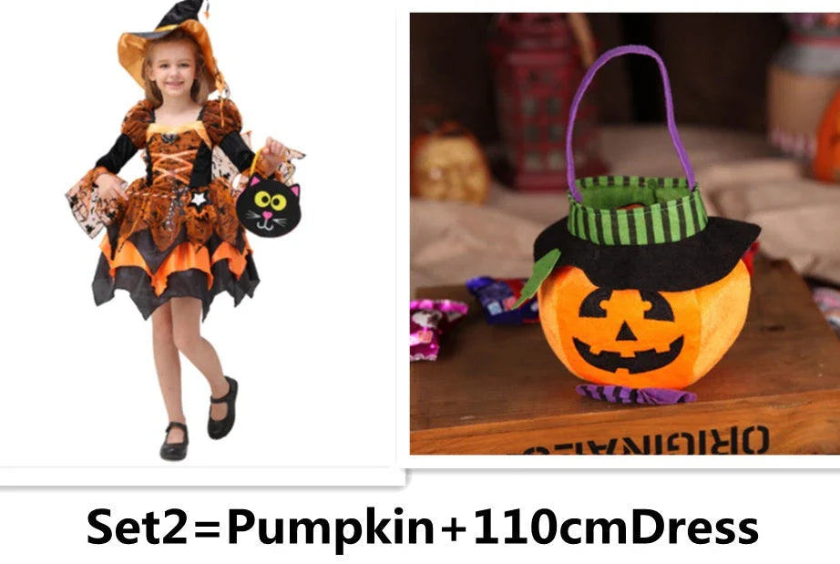 A high-quality, stylish princess costume in various sizes perfect for Halloween dress-up and creating magical memories