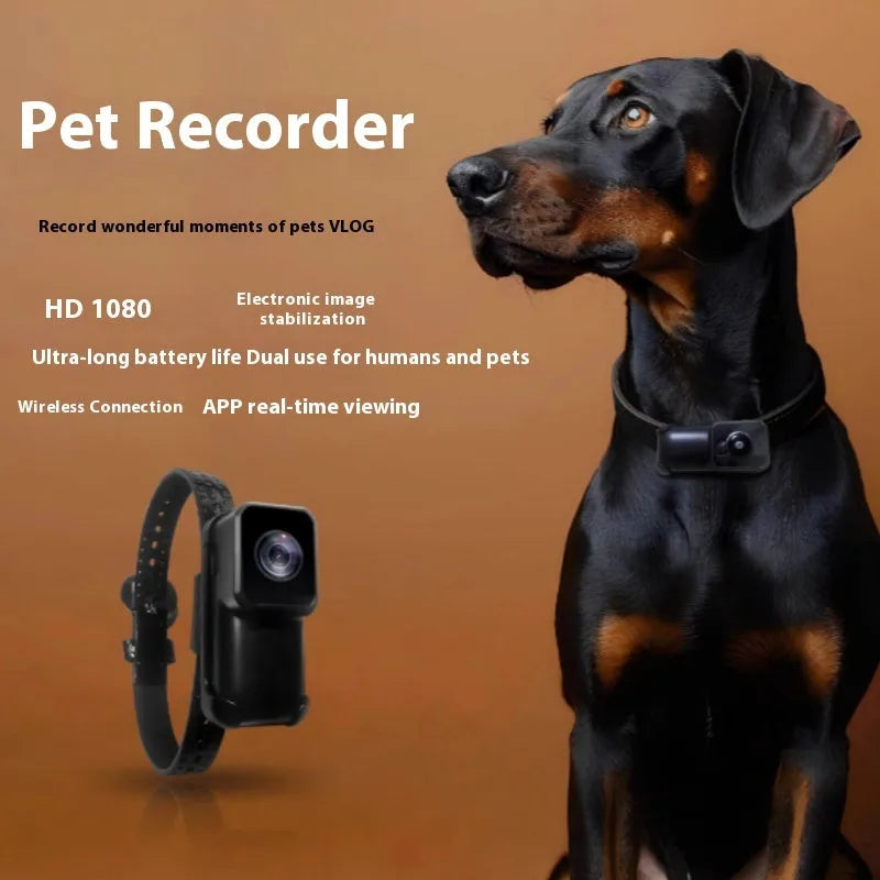 Black wifi camera neckband recorder with TYPE-C port showing compact 61.5mm design