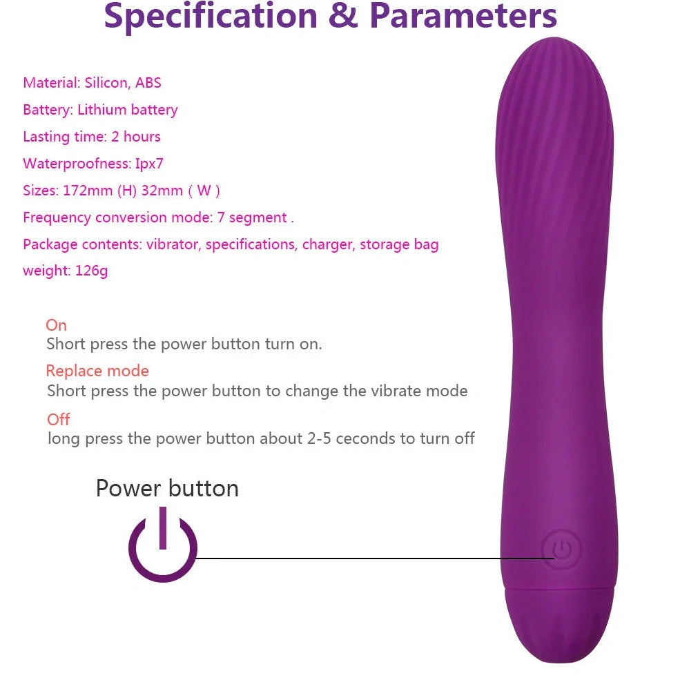 Pink USB-rechargeable silicone personal device with matching box packaging