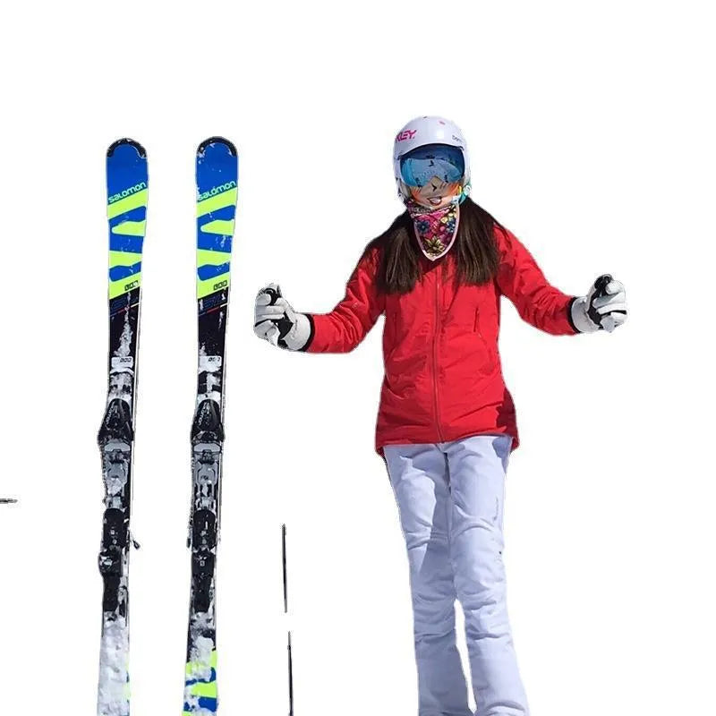 Skiing bandage, a fixed sewing shoulder strap with double-board adjustable design, made from nylon and polyester blend, suitable for sled transport and gear retention in portable ski applications, available in black, blue, pink, or red.