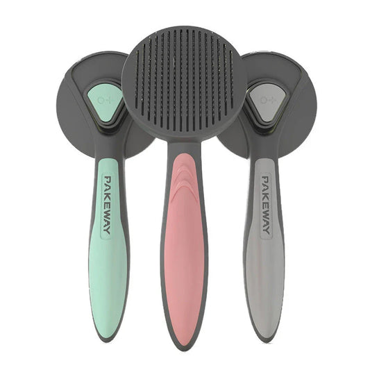 Floating Pet Hair Brush in various colors for effortless pet grooming and hair removal