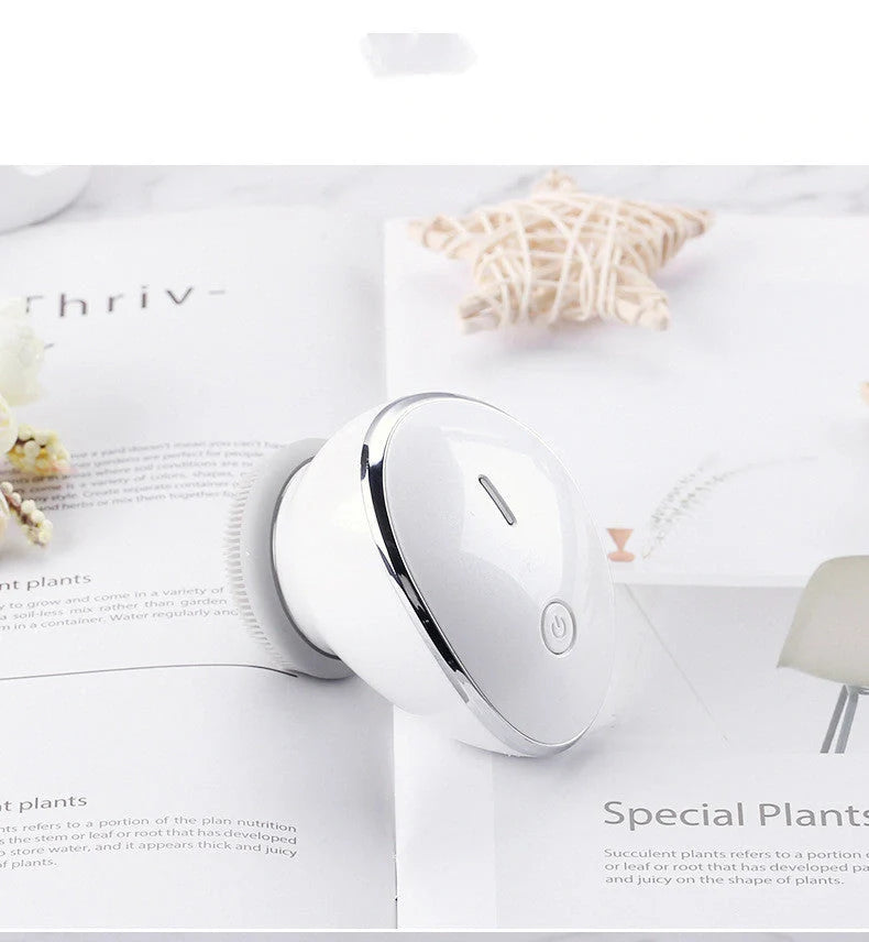 Mini Multifunction USB Facial Cleansing Massager with silicone bristles