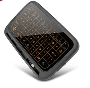 H18 Mini Wireless Keyboard with backlight and touchpad, compact and portable