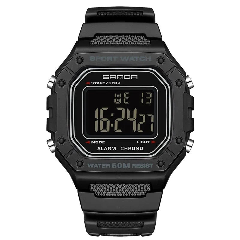 Youth electronic swimming waterproof watch with alarm clock in multiple colour options