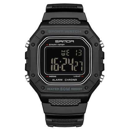 Youth electronic swimming waterproof watch with alarm clock in multiple colour options