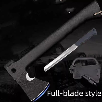 Multifunctional Outdoor Survival Axe with stainless steel blade and EDC handle