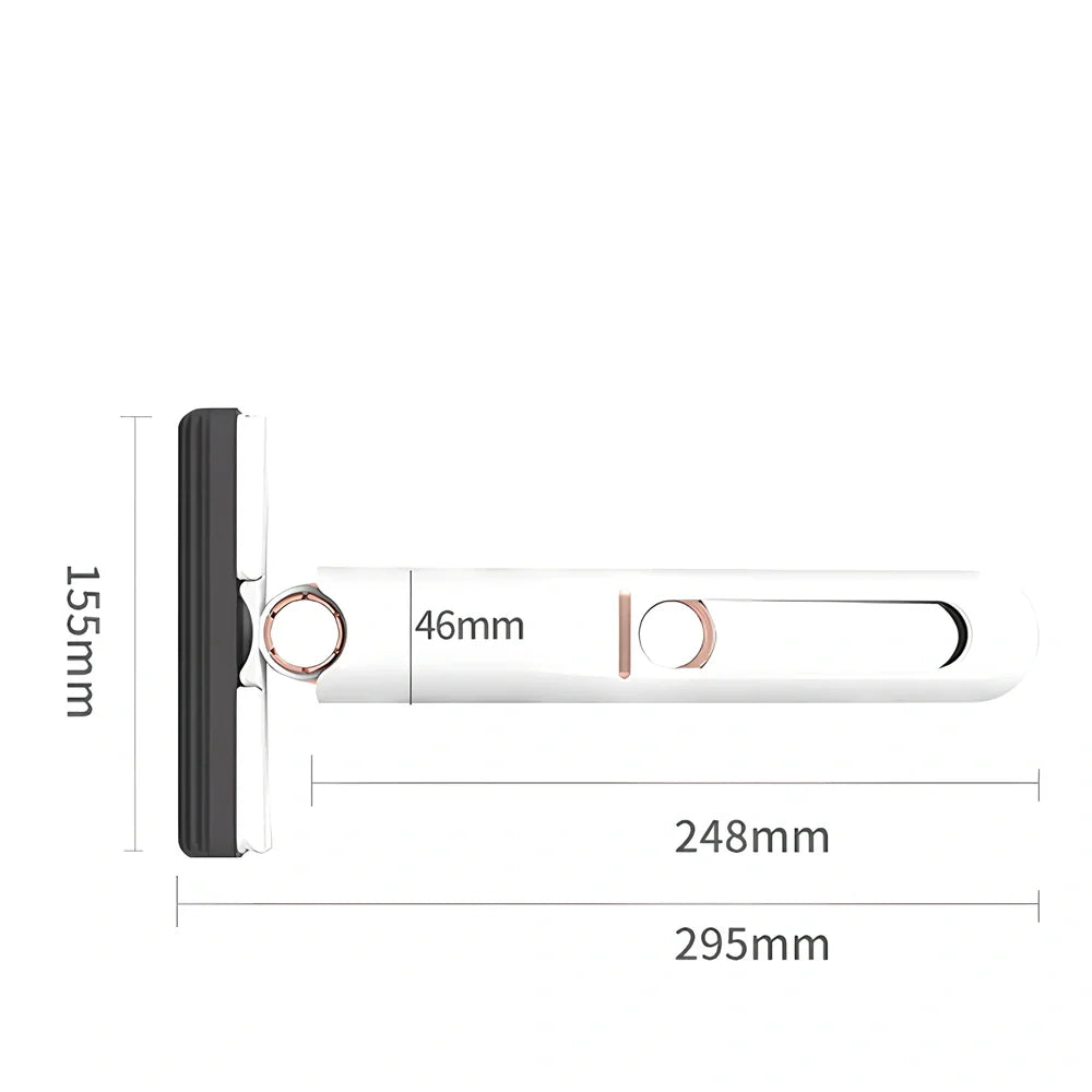 CN mini portable mop extended to 29.5cm with hand-free squeeze mechanism and hanging storage