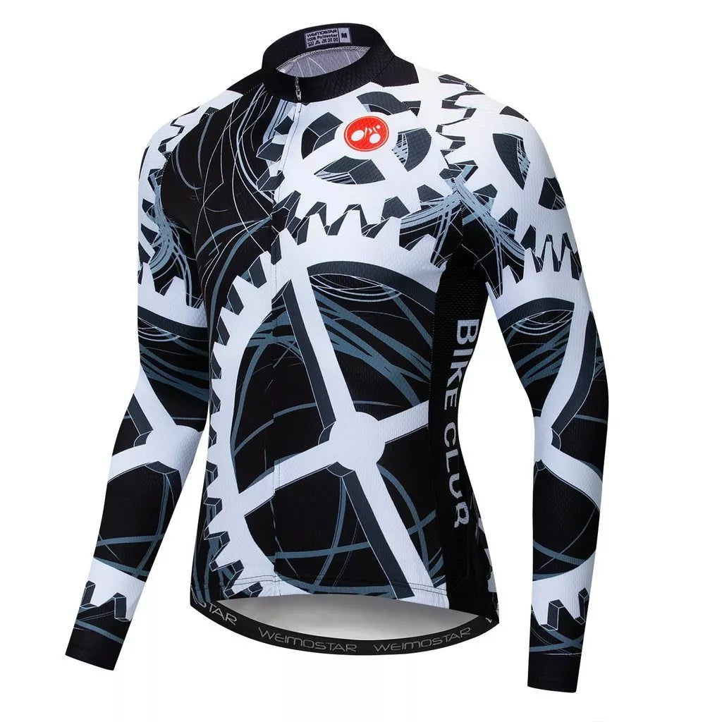 Long Sleeve Cycling Jersey in various colors and sizes for optimal performance
