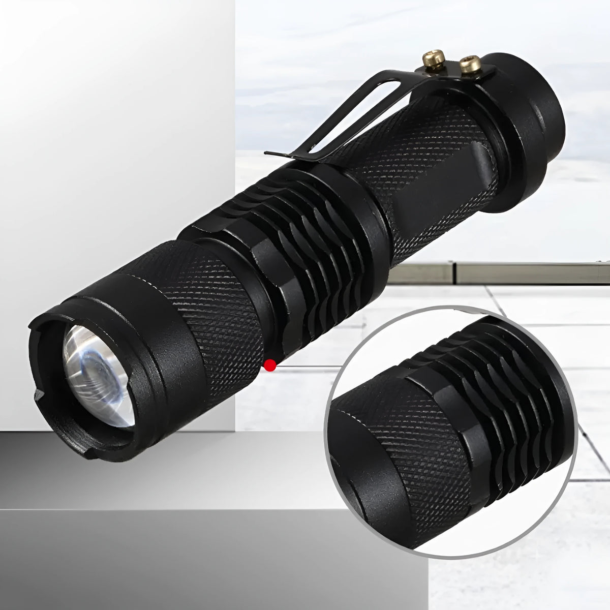 5W UV flashlight torch in aluminium alloy or ABS plastic with 365nm or 395nm purple light and XPE white light options