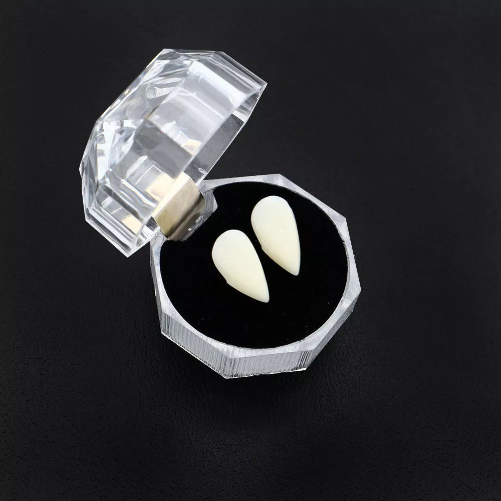 Halloween Vampire Zombie Dentures with adjustable fit for costumes