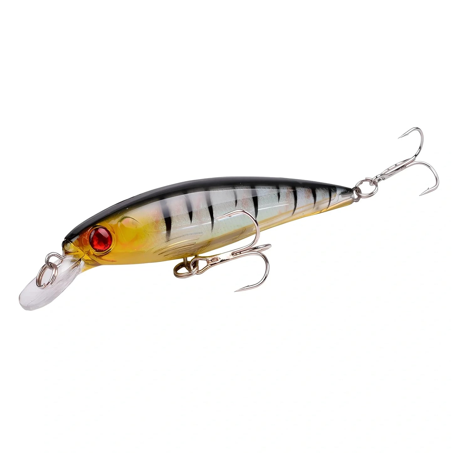 13.8g fishing lure with 11cm length showing diving lip and No. 6 hook