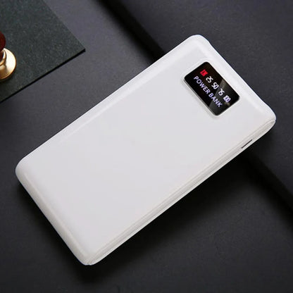 Black and white DIY 18650 battery power bank charging case kit for six cells