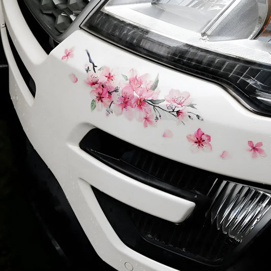 Cherry blossom flower pattern car sticker in PVC vinyl material for vehicle decoration