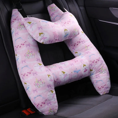 55x70cm car pillow with choice of 20 character patterns including dinosaur, unicorn, and bunny designs