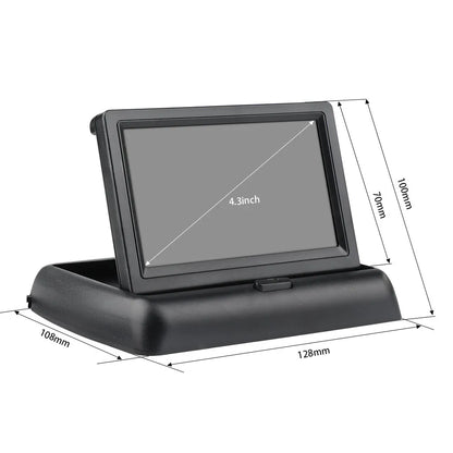 Car reversing camera with 1/4 inch colour CCD, 170 degree horizontal viewing angle, IP67 waterproof, and built-in OSD guide lines