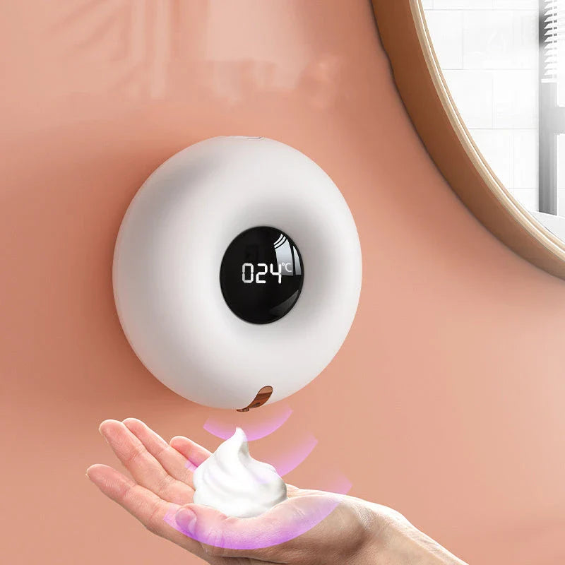 Touchless automatic foam soap dispenser with infrared sensor for hands-free, hygienic handwashing