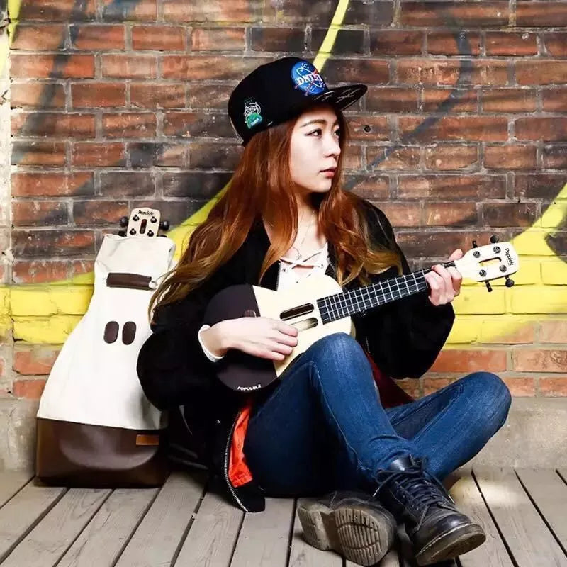 Smart Ukulele U1 with spruce top and Bluetooth connectivity for interactive learning