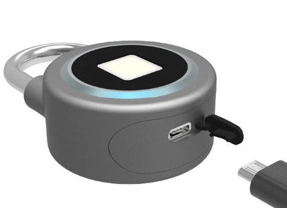 Bluetooth fingerprint padlock with durable aluminum alloy body and stainless steel locking mechanism