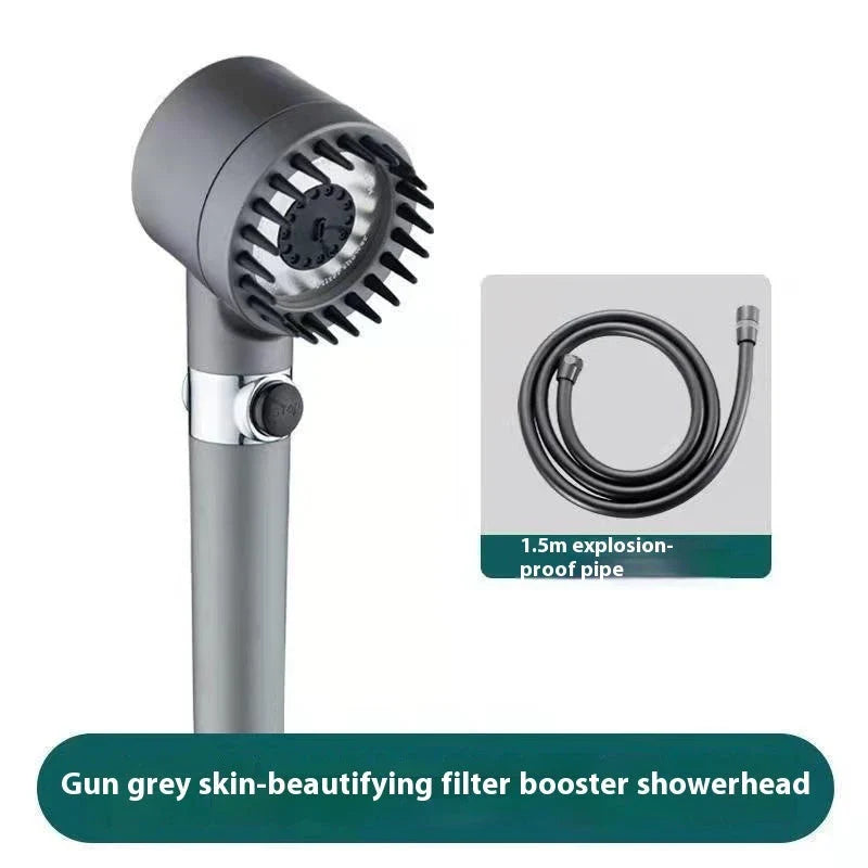 Premium high-pressure rainfall shower head with multiple spray modes and filtration for a refreshing and relaxing bathing experience