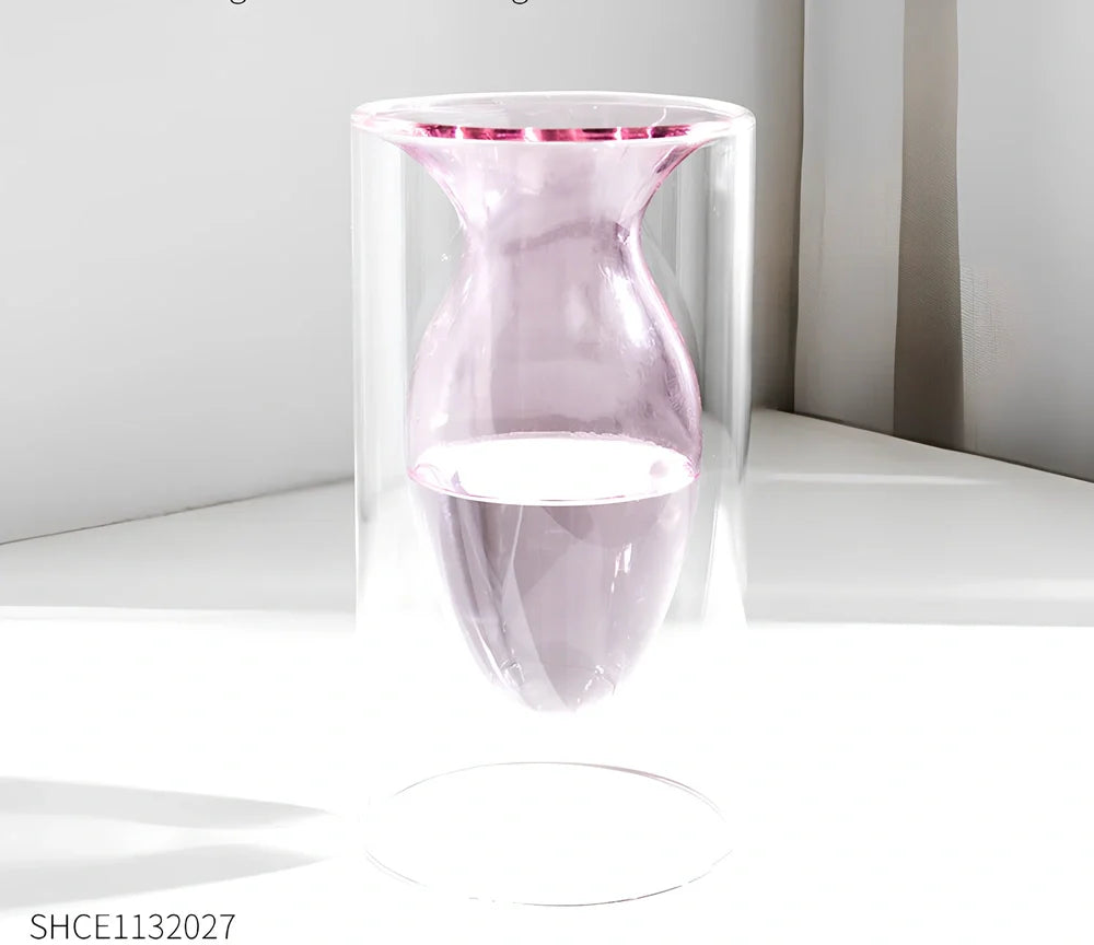 25cm tall European style glass vase in peacock blue with 15cm opening and weighted base