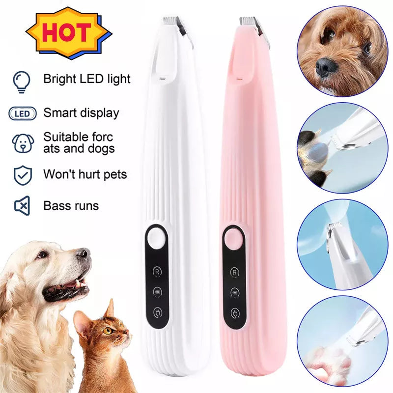 LED Light Pet Hair Clipper for safe and efficient grooming of dogs and cats