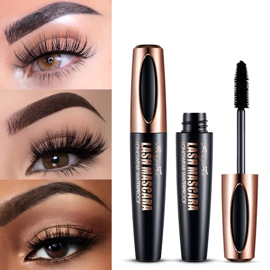 Black waterproof mascara with thick curling effect in colour box or opp bag packaging options
