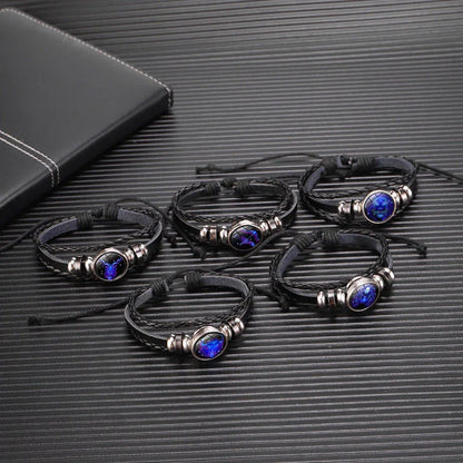 Stylish zodiac constellation bracelet with 12 zodiac sign design options