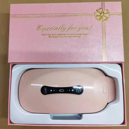 Creativity Simple Heating Waist Warm Belt in white, pink, lotus root pink, and piano white with USB cable