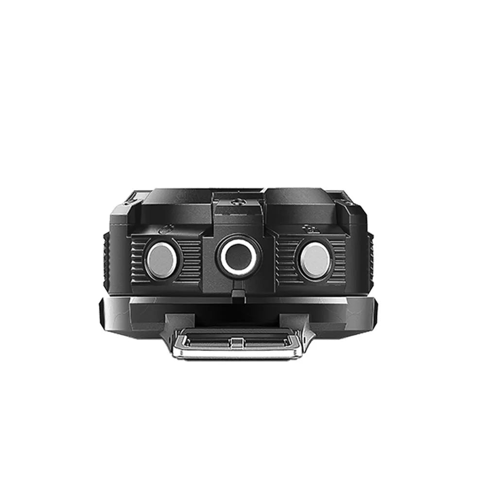 Black waterproof digital sports camera with 8MP resolution and 290mm length