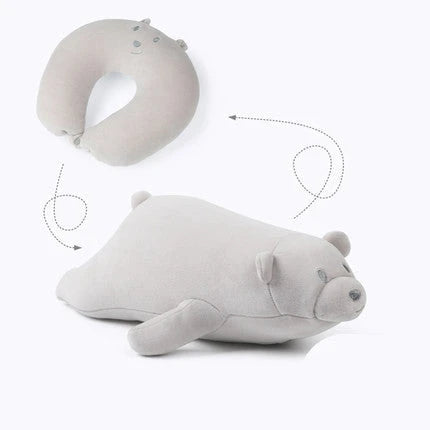 Cozy penguin-shaped neck pillow with U-shaped design for comfortable neck support and relaxation